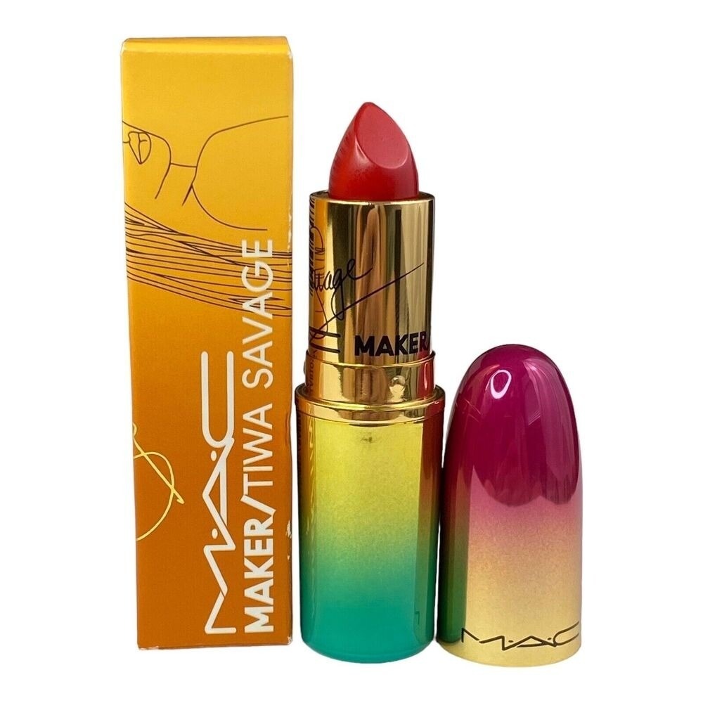 Mac‎ Matte Lipstick Maker / Tiwa Savage @TiwaSavage Limited Edition Red NIB - Picture 2 of 7